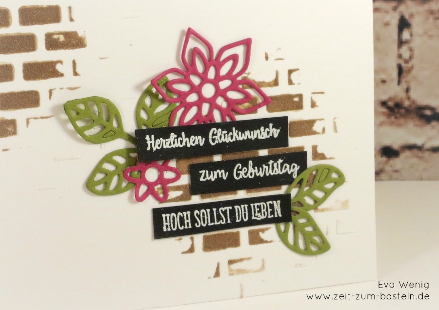 www.zeit-zum-basteln.de - Geburtstagskarte mit Masken und Strukturpaste - Stampin up