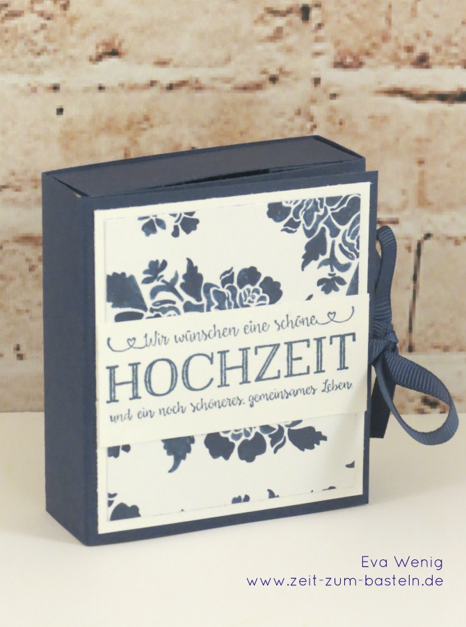 www.zeit-zum-basteln.de - Two-in-one Karte & Box zur Hochzeit (Stampin up)