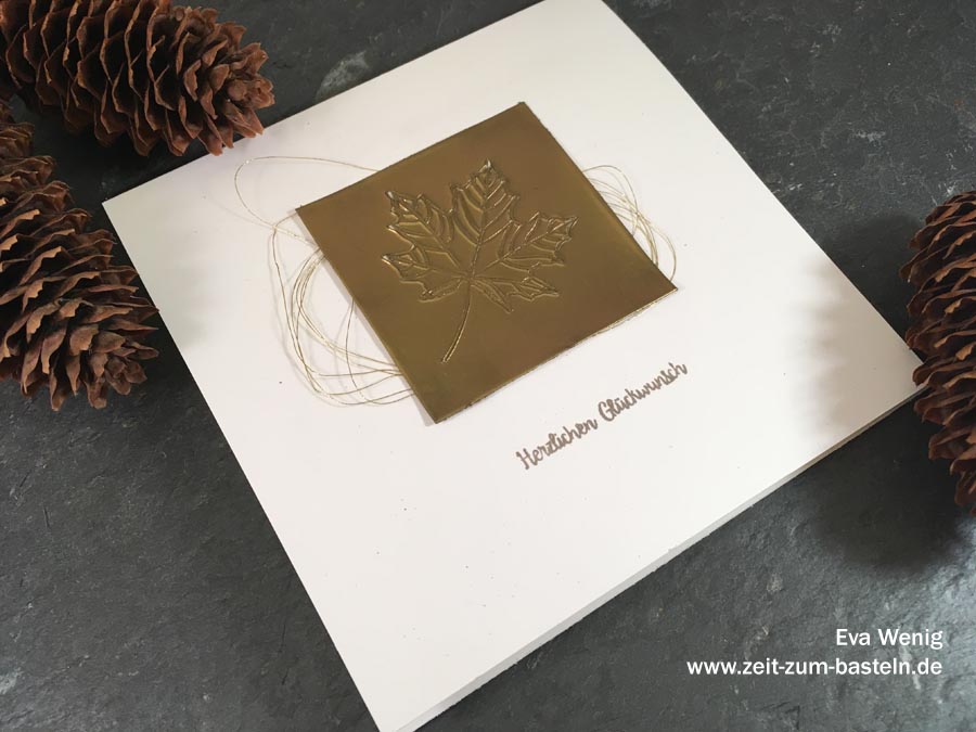 Herbstliche Karte mit Embossing-Tiefenprägung - (Stampin Up Jahr voller Farben) - www.zeit-zum-basteln.de