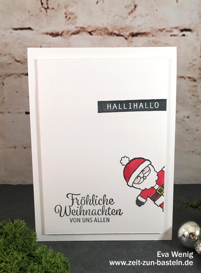 Fröhliche Karte 'Weihnachtliches Hallihallo' - Stampin Up - www.zeit-zum-basteln.de