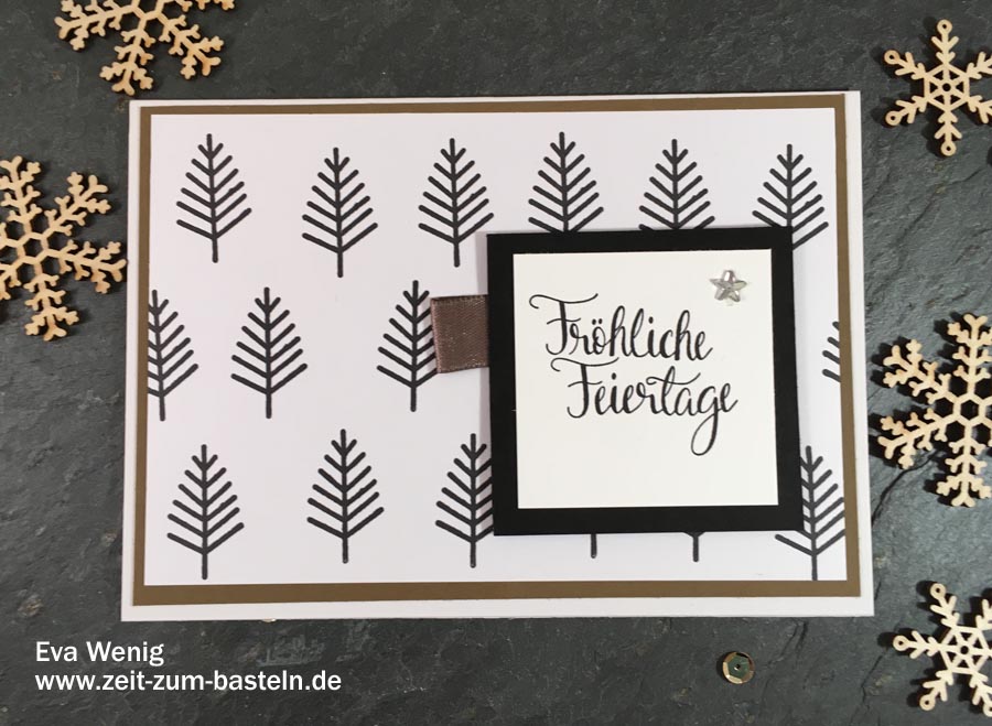 Meine Weihnachtspost 2017 - Eine schöne Tradition selbstgemachte Karten zu verschicken - www.zeit-zum-basteln.de