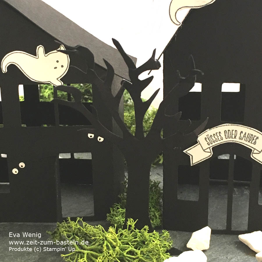 Halloween Geisterstadt - Ein Freebie für Dich zum Ausdrucken oder als Plotter Schnittdatei für Cameo & andere - www.zeit-zum-basteln.de