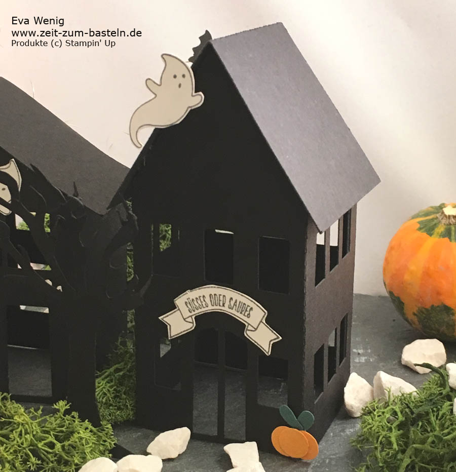 Halloween Geisterstadt - Ein Freebie für Dich zum Ausdrucken oder als Plotter Schnittdatei für Cameo & andere - www.zeit-zum-basteln.de