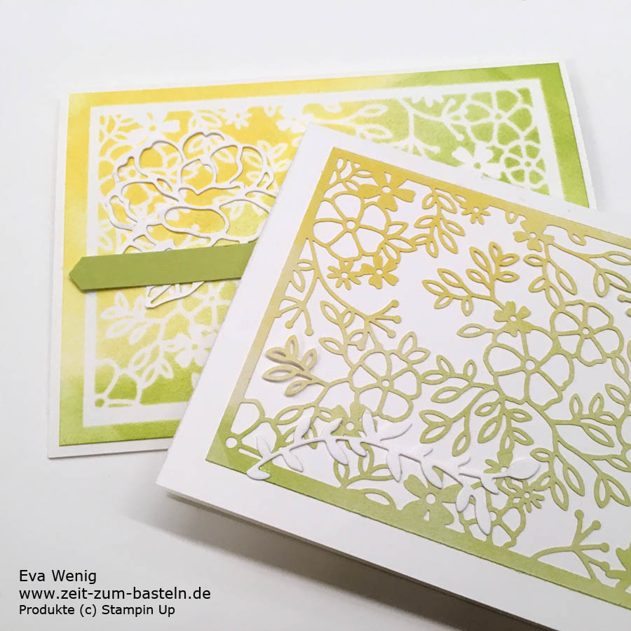 Video-Tutorial: Schablonentechnik mit der Schwammwalze und filigranem Designerpapier von Stampin Up - www.zeit-zum-basteln.de