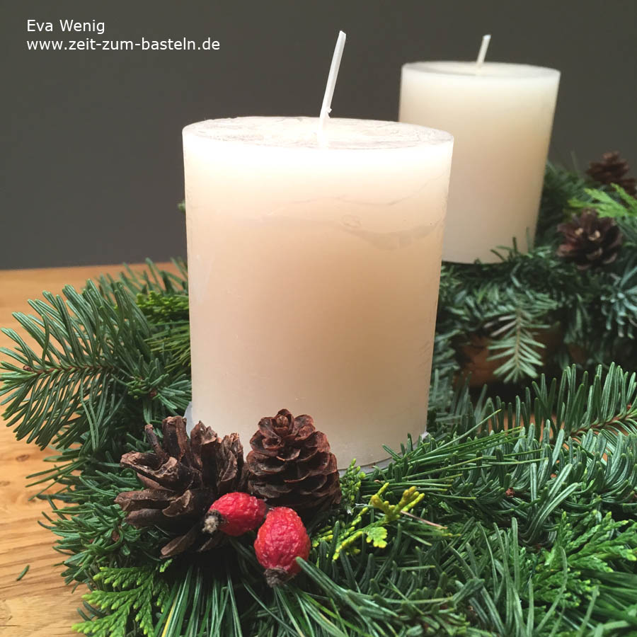 Mein Adventskranze 2018 - www.zeit-zum-basteln.de
