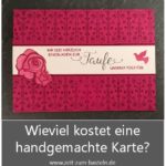 Wieviel kostet eine handgemachte Karte?