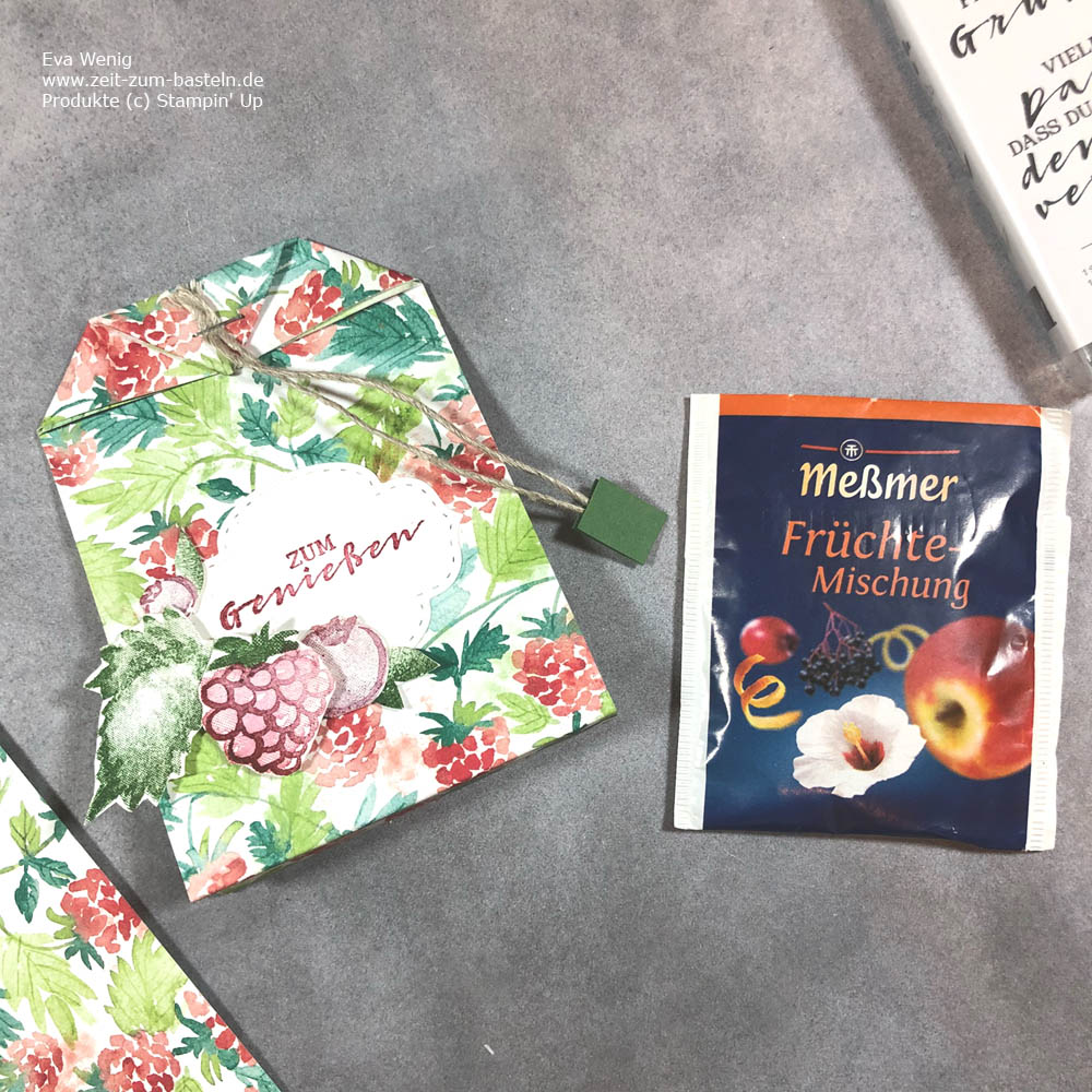Teelbeutel mit Fruchtige Grüße Stampin Up  - Sale-a-bration 2021
