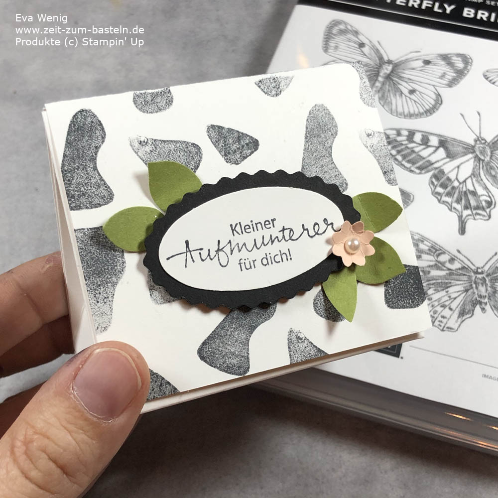 Animal prints mit Butterfly Brilliance Stampin Up Kuh Schachtel