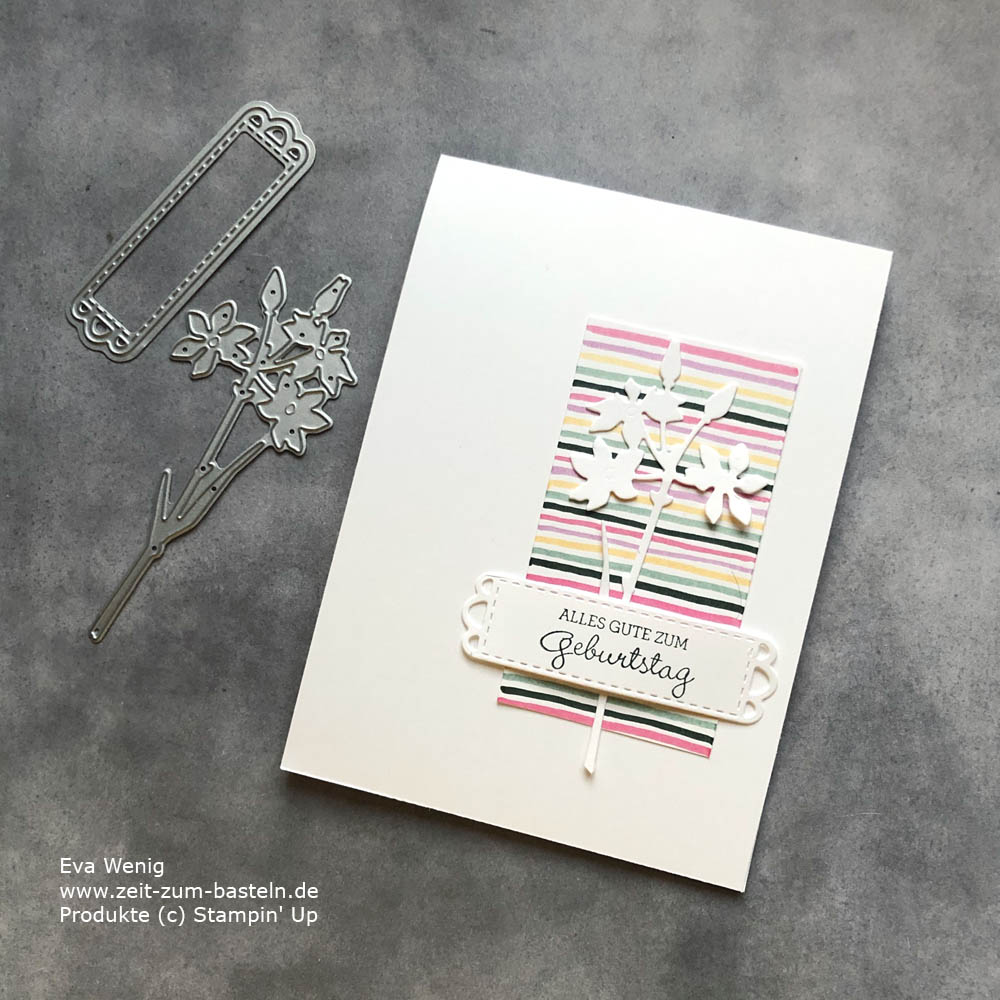 Eignes Designerpapier mit Stampin Write Markern im Video