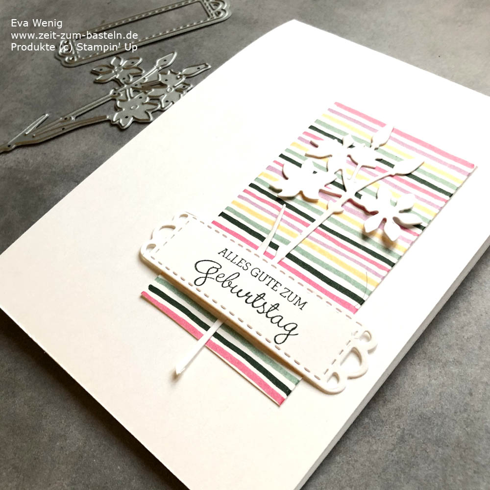 Eignes Designerpapier mit Stampin Write Markern im Video