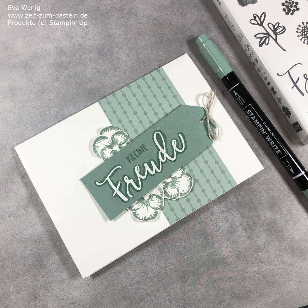 Karte mit Outline-Technik Stampin Up Write Marker